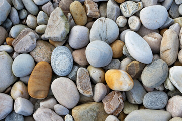 Fototapeta na wymiar Assorted pebbles on a beach