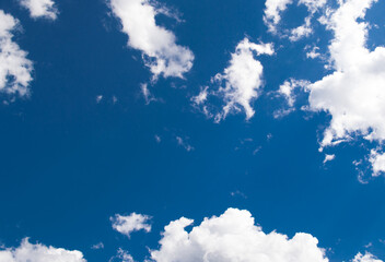 heaven. clouds on a sunny day