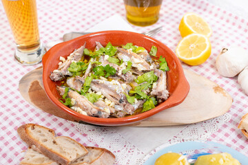 Traditional Atlantic horse mackerel meal