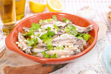 Traditional Atlantic horse mackerel meal