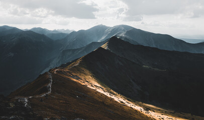 atmospheric mountain shot