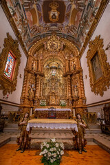 Fototapeta na wymiar Interior of Church of Carmo