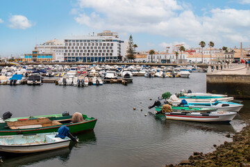 Fototapeta na wymiar Marina of Faro city