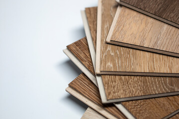 luxury vinyl tiles sample stack for floor design renovate works 