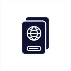Passport  icons symbol vector elements for infographic web