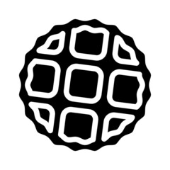 belgium waffles cake dessert glyph icon vector. belgium waffles cake dessert sign. isolated contour symbol black illustration