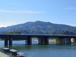 夏の肱川（愛媛県大洲市）