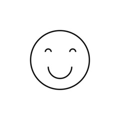 smile icon, happy vector, fun illustration