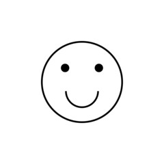 smile icon, happy vector, fun illustration