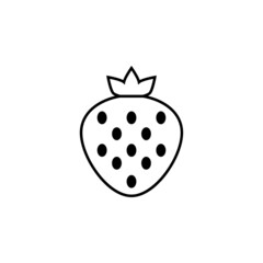 strawberry icon, berry vector, fruit illustration