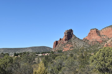 Obraz na płótnie Canvas Bell Rock Trailhead in Sedona Arizona