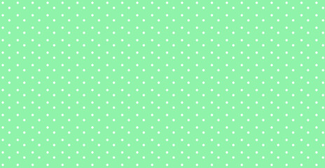 Background : White polkadot green fore color use as pattern concept