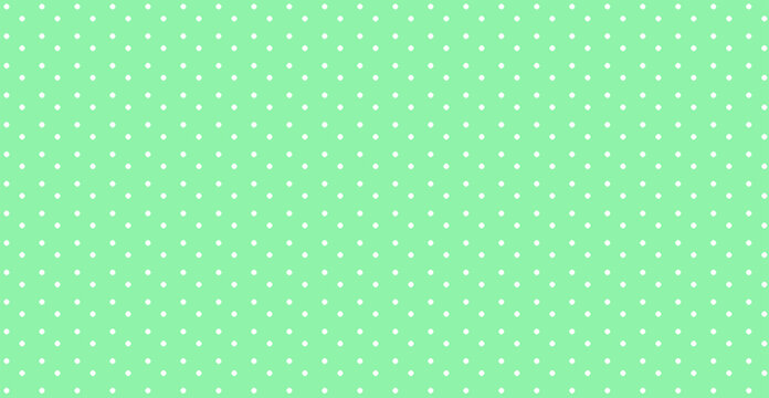 Background : White polkadot green fore color use as pattern concept