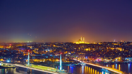 Night lights of Istanbul