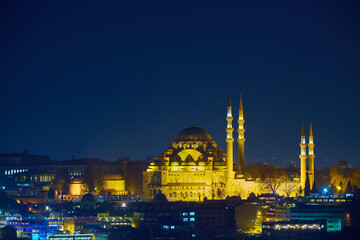 Obraz premium Night lights of Istanbul