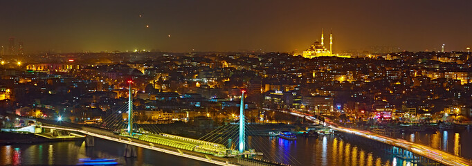 Night lights of Istanbul