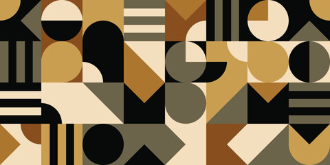 naadloos patroon met abstracte geometrische vormen