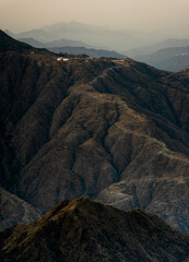 sunset in the mountains