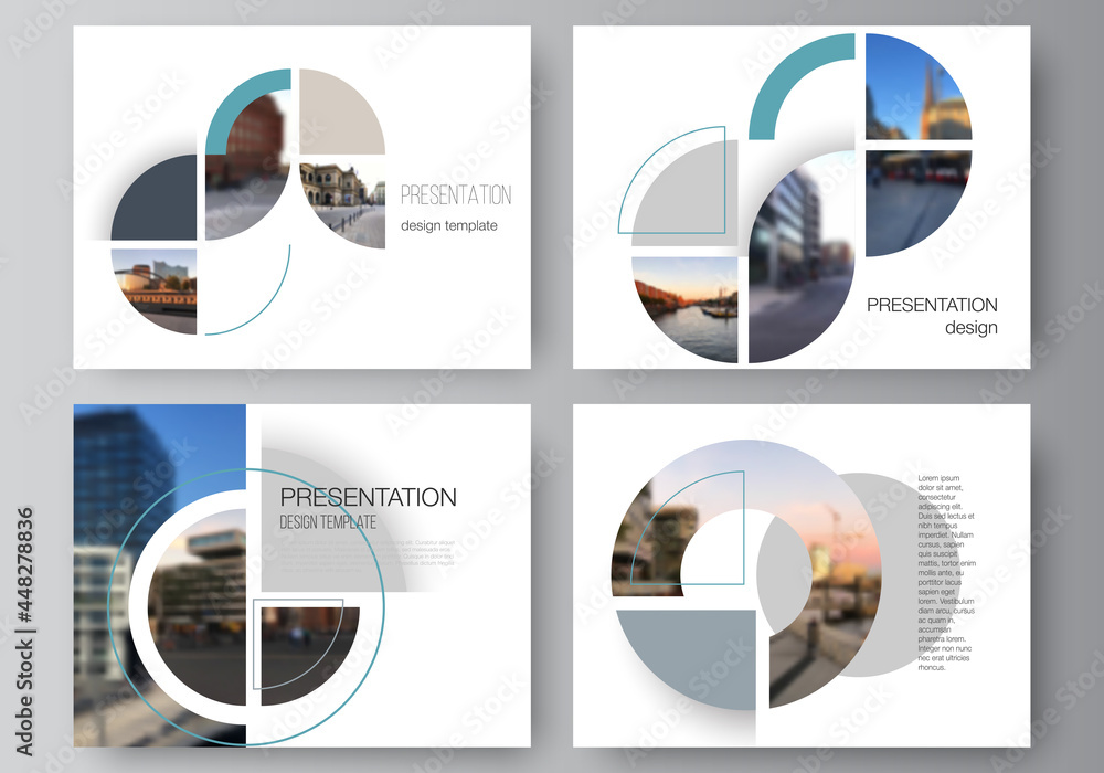 Poster vector layout of the presentation slides design business templates, multipurpose template for presen