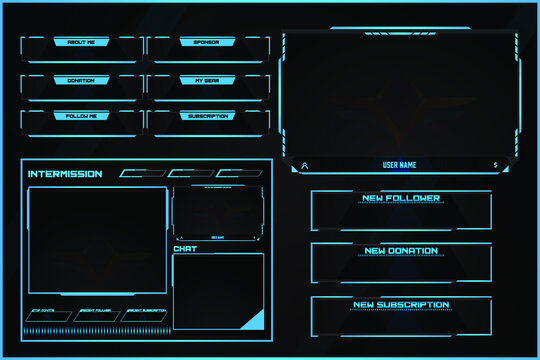 Twitch Stream Overlay Design. 