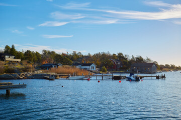 The fishing boats at Stockholm Archipelago, Sweden