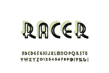 alphabet font.Vector of colorful stylized font and alphabet, Vector of colorful stylized font and alphabet Typography urban style silver and golden fonts for technology, digital, vector illustration
