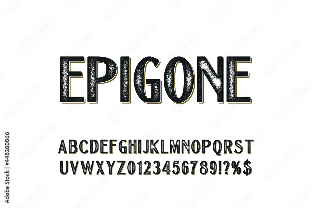 Poster alphabet font.vector of colorful stylized font and alphabet, vector of colorful stylized font and al
