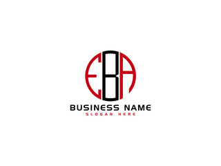 Creative EBA Logo Letter Vector Image Design For Business