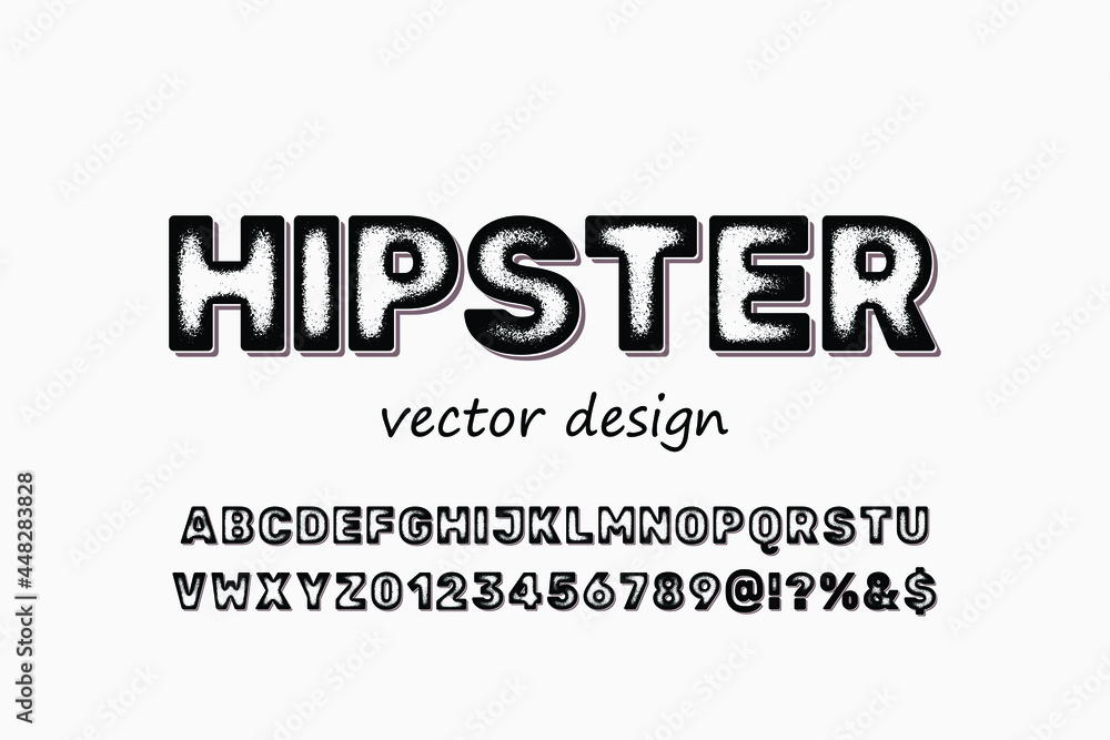 Poster alphabet font.vector of colorful stylized font and alphabet, vector of colorful stylized font and al