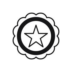 Stars in circle icons symbol vector elements for infographic web
