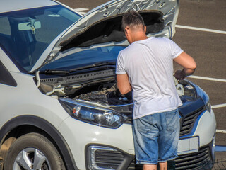 man with a car