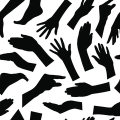 original pattern of parts of the human body, arms and legs. Stock vector illustration eps10. 