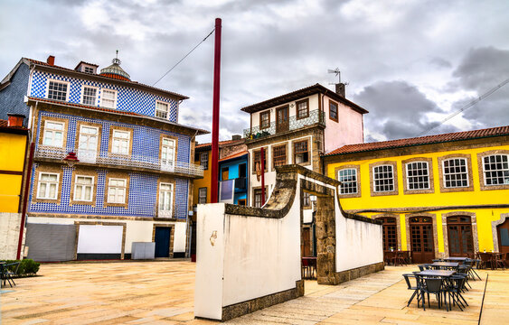 Traditional architecture of Guimaraes in Portugal