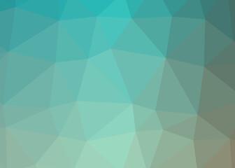 Abstract color Low-Polygones Generative Art background illustration