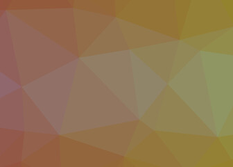 Abstract color Low-Polygones Generative Art background illustration