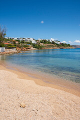 Transparent sea at Puta Zeza beach in Athens Greece