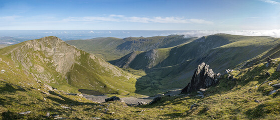 Fototapeta na wymiar panorama of the mountains Wales