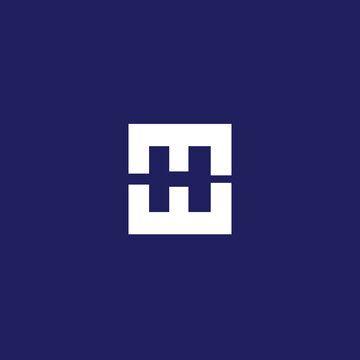 letters eh and he logo design vector template