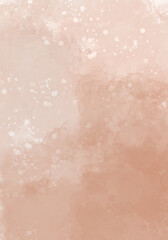 Abstract champagne pink watercolor background. Watercolor background for invitations, cards, posters. Texture, abstract background, color splashing © britaseifert