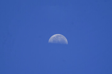 moon over blue
