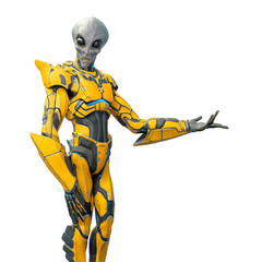 mega alien is presenting © DM7