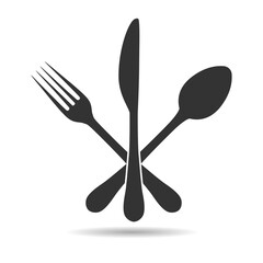 Illustration Logo for design of a restaurant or cafe menu on a white background.