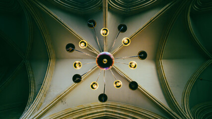 Symmetrical church chandelier