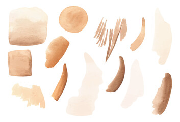 Abstract modern art. Watercolor elements for your design. Vector illustration