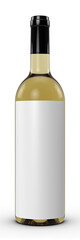 3D rendering - High resolution image exclusive bottle of wine template isolated on white...