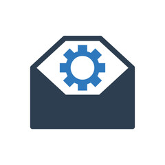 email setting icon - technical support email icon
