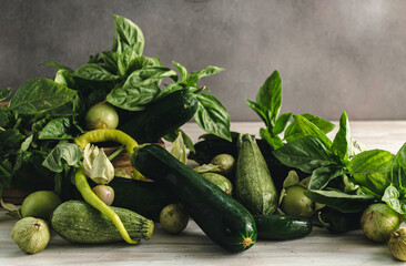Green summer produce