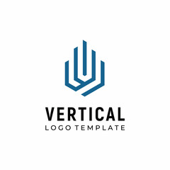 Initial Letter V with High Tower Building logo design