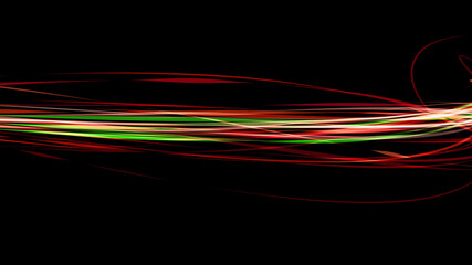 Beautiful abstract cosmic light rays background. Magic neon mystical sparks, shine streaks. Glow wave wind lines effect. Futuristic smoke wave power energy glare splash.