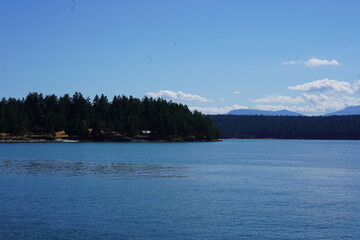 バンクーバー　クルーズ　海　景色　水平線　遊覧船　観光　夏休み